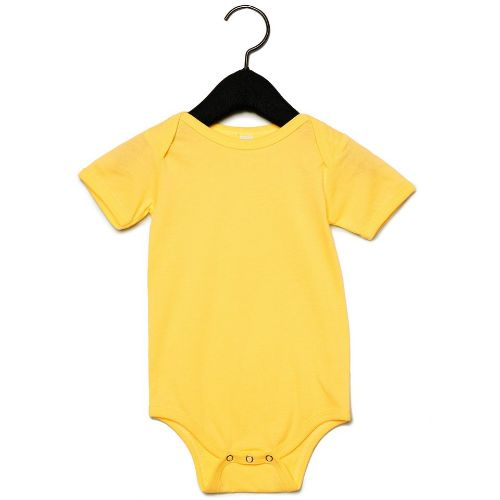 Bella Canvas Baby Jersey Short Sleeve One Piece Yellow